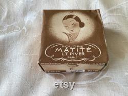 Very rare 1920's-30's Piver 'Matite' powder Poudre, sealed and boxed