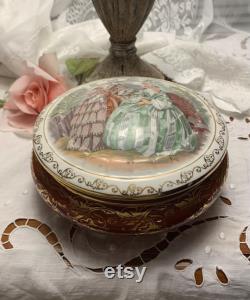 Victorian Ceramic Powder Dish