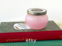 Victorian Decor. Avon Elusive Vanity Jar. Vanity Table Decor Powder Jar. Dresser Jar. Cosmetic Jar. Vanity Accessory. Romantic Boudoir Decor