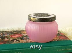 Victorian Decor. Avon Elusive Vanity Jar. Vanity Table Decor Powder Jar. Dresser Jar. Cosmetic Jar. Vanity Accessory. Romantic Boudoir Decor