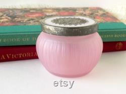 Victorian Decor. Avon Elusive Vanity Jar. Vanity Table Decor Powder Jar. Dresser Jar. Cosmetic Jar. Vanity Accessory. Romantic Boudoir Decor