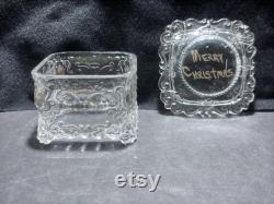 Victorian Glass Dresser Box Christmas Ring or Jewelry Gift