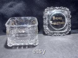 Victorian Glass Dresser Box Christmas Ring or Jewelry Gift