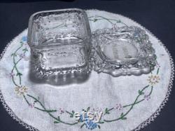 Victorian Glass Dresser Box Christmas Ring or Jewelry Gift