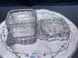Victorian Glass Dresser Box Christmas Ring or Jewelry Gift