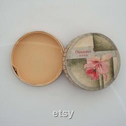 Vintage 1930's Orchideen Puder Face Powder Box German Powder Box Vanity Storage Orchid Powder