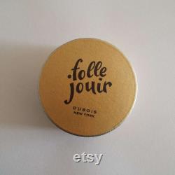 Vintage 1930's Paul DuBois Folle Jouir Face Powder Box Unopened Vanity Storage Make-Up Cosmetics Perfumed Face Powder Art Deco