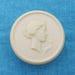Vintage 1930s Celluloid Powder Pot With Diana The Huntress on Lid, Ancient Greek Goddess of the Moon With a Leaping Deer, Art Deco Era