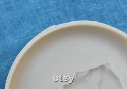 Vintage 1930s Celluloid Powder Pot With Diana The Huntress on Lid, Ancient Greek Goddess of the Moon With a Leaping Deer, Art Deco Era