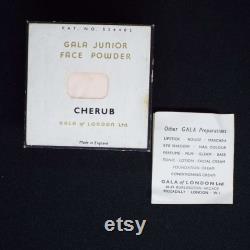 Vintage 1940's Gala London Face Powder Box Unopened Gala Junior Cherub Vanity Storage