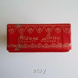 Vintage 1940's Jeanne Loray Powder Box Unused Face Beauty Powder Box Loray Cosmetic Company London Sydney Make-Up Vanity War Time WWII