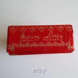 Vintage 1940's Jeanne Loray Powder Box Unused Face Beauty Powder Box Loray Cosmetic Company London Sydney Make-Up Vanity War Time WWII