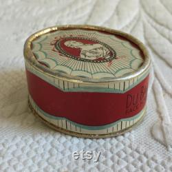 Vintage 1940's Richard Hudnut DuBarry Face Powder, Special Rachel with Powder in Box. Lovely Oval Cameo Decorated Box. Great for Display.