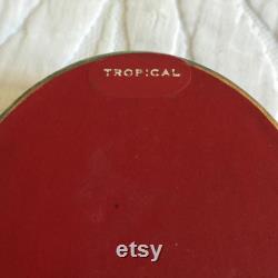 Vintage 1940's Richard Hudnut Tropical Powder from New York and Paris. Full of Powder. Lovely Oval Cameo Decorated Box. Great for Display.