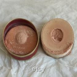 Vintage 1940's Richard Hudnut Tropical Powder from New York and Paris. Full of Powder. Lovely Oval Cameo Decorated Box. Great for Display.