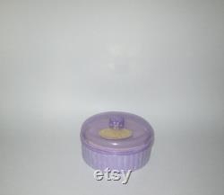 Vintage 1950s Lavender Purple Powder Box Container By Pond's Dreamflower