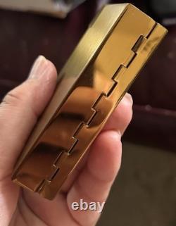 Vintage 1950s VOLUPTE Powder Compact Lipstick Music Box Waltz Song Clean