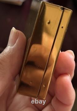 Vintage 1950s VOLUPTE Powder Compact Lipstick Music Box Waltz Song Clean