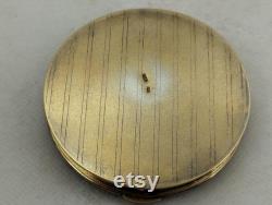 Vintage 1970s Beautiful Gold Plated on Silver 875 Powder Box Floral Deco