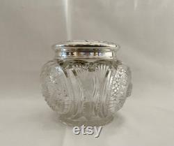 Vintage 3 1 2 Tall Webster Co. Sterling Silver Lid Hair Receiver Dresser Vanity Jar 1169549462
