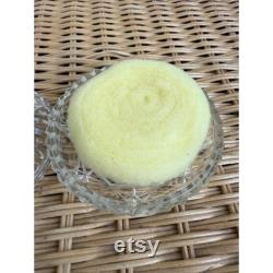 Vintage 40's cut glass Powder Box with Unused Puff Reverse Painted Flower