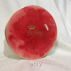 Vintage 40s Du Barry Bath Powder Cottage Chic Decor Display Rare