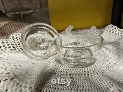 Vintage 50 s Glass Scotty Dog Powder Jar