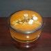Vintage 7 Lacquer Powder Vanity Handled Trinket Box Round Brown Wood Grain Floral Toyo Japan