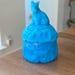Vintage Akro Agate Blue Milk Glass Opaline Scottie Scotty Dog Powder Jar (As Is)