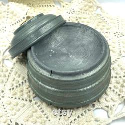 Vintage Aluminum Powder Puff Music Box 1940's