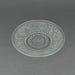 Vintage Anchor Hocking Clear Glass Saucer with Floral Sandwich Pattern, Depression Glass Replacement Plate