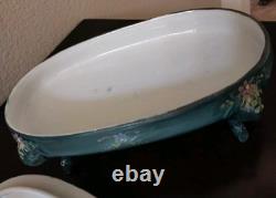 Vintage Angel Cherub Oval Trinket Powder Box