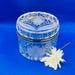 Vintage Anna Hutte Bleikristall 24 Lead Crystal Hinge Lid Trinket Box