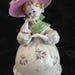 Vintage Antique Leneile Ardalt China Victorian Porcelain Rose Hat Bonnet Lady 7 Tall