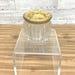 Vintage Antique Powder Jar, Christmas Gift, Vintage Victorian Powder Jar, Cut Glass, Cherub Top, Gold Plated Lid, Vanity Jar, Gift for Her