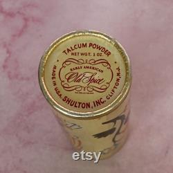 Vintage Antique Shulton Early American Old Spice Talc Powder, Vintage Toiletry