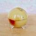 Vintage Apple Blossom Perfume Holder Made of a Glass Sphere and Metal Insert Reverse Painted