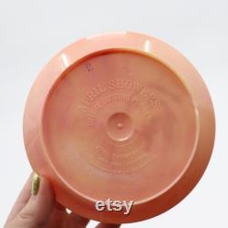 Vintage April Showers Deluxe Dusting Powder Box Made of Pink and Clear Plastic