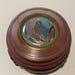 Vintage Art Deco Asbury Park New Jersey Aluminum Souvenir Trinket Box Powder Box