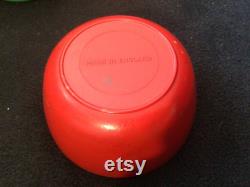 Vintage Art Deco Bakelite Powder Boxes Red and Green Pair