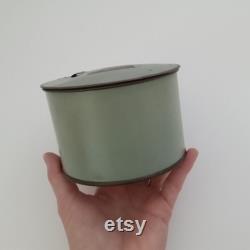 Vintage Art Deco Bath Powder Tin Box, Tre-Jur 1930's Boudoir Vanity Storage Container