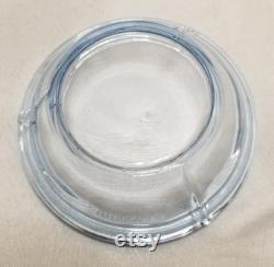 Vintage Art Deco Blue Glass Dresser or Powder Jar