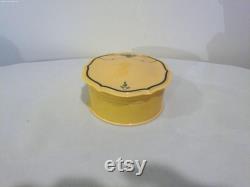 Vintage Art Deco Celluloid Floral Bouquet Powder Vanity Box