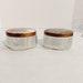 Vintage Art Deco Glass Powder Jars with Lid