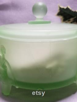 Vintage Art Deco Guimet Bath Aroma Dusting Powder Jar