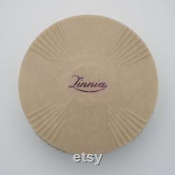 Vintage Art Deco Zinnia Powder Box Early Plastic Container Powder Bowl 1930's Celluloid Powder Bowl