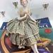 Vintage Art Deco lady Powder Bowl with Swansdown Puff