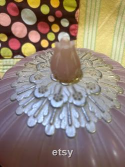 Vintage Avon 1960s Elusive Beauty Dust Empty Pink Rose Dusting Powder Box