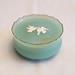 Vintage Avon Rapture Powder Jar, Green Plastic Container, Dove Lid, 1960s