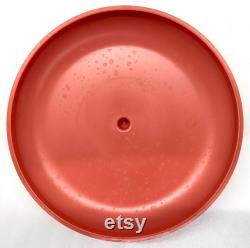 Vintage Avon Unforgettable Beauty Dust, 6 Ounces, Salmon, Gold Knob, Empty Round Container, MCM, Vanity Display